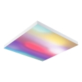 Paulmann 79910 - LED/31W RGBW hämardatav laevalgusti LORIA 230V 3000-6500K 59,5x59,5 cm valge + kaugjuhtimispult