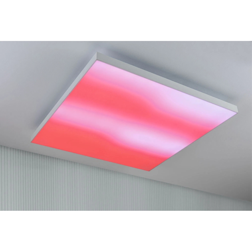 Paulmann 79910 - LED/31W RGBW hämardatav laevalgusti LORIA 230V 3000-6500K 59,5x59,5 cm valge + kaugjuhtimispult