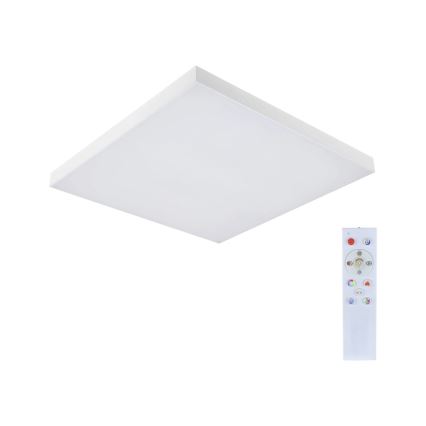 Paulmann 79910 - LED/31W RGBW hämardatav laevalgusti LORIA 230V 3000-6500K 59,5x59,5 cm valge + kaugjuhtimispult