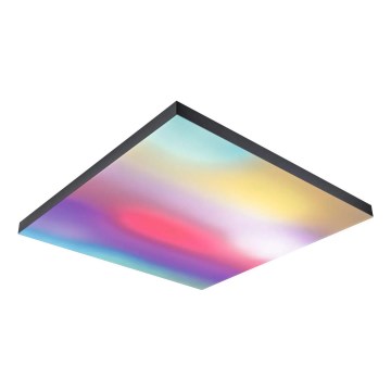 Paulmann 79913 - LED/31W RGBW hämardatav laevalgusti LORIA 230V 3000-6500K 59,5x59,5 cm must + kaugjuhtimispult