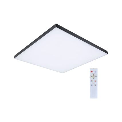 Paulmann 79913 - LED/31W RGBW hämardatav laevalgusti LORIA 230V 3000-6500K 59,5x59,5 cm must + kaugjuhtimispult