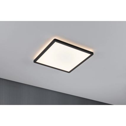 Paulmann 79921 - ATRIA LED/16W hämardatav paneel 230V 3000K 29,3x29,3 cm must