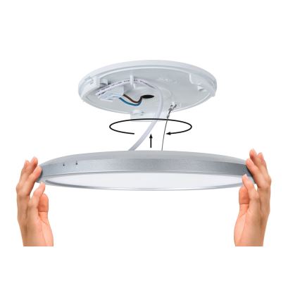 Paulmann 79921 - ATRIA LED/16W hämardatav paneel 230V 3000K 29,3x29,3 cm must