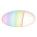 Paulmann 79929 – LED 22 W RGBW hämardatav laelamp LORIA, 230 V, Ø 40 cm, valge