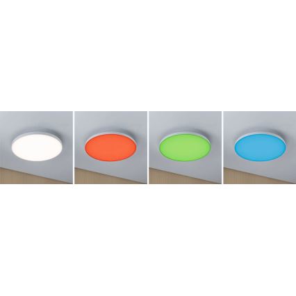Paulmann 79929 – LED 22 W RGBW hämardatav laelamp LORIA, 230 V, Ø 40 cm, valge