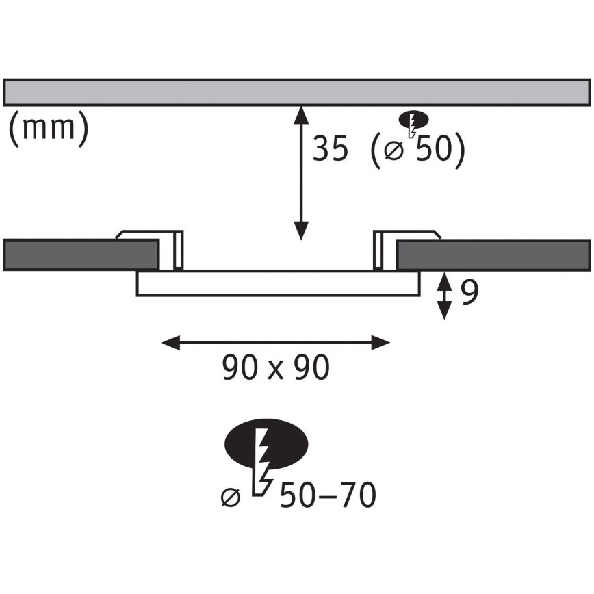 Paulmann 79953 - LED/6W IP44 Hämardatav süvistatav vannitoa laevalgusti VARIFIT 230V
