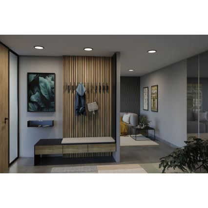 Paulmann 79965 - LED/13W IP44 hämardatav vannitoa süvistatav laevalgusti AREO 230V läbimõõt 17,5 cm must