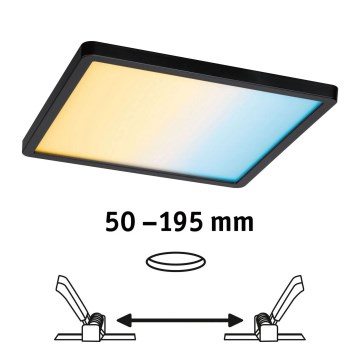 Paulmann 79967 - LED/16W IP44 Hämardatav vannitoa süvistatav laevalgusti AREO 230V 23x23 cm must