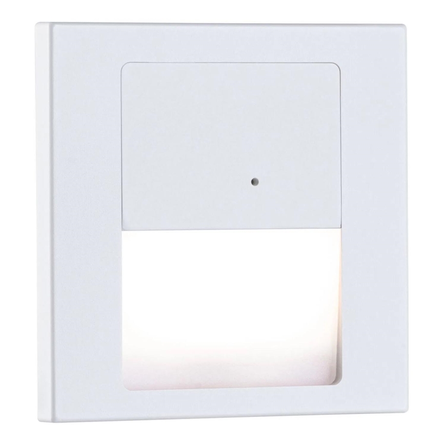 Paulmann 80002 - LED/1W Trepivalgusti anduriga TSARO 230V Lead/valge