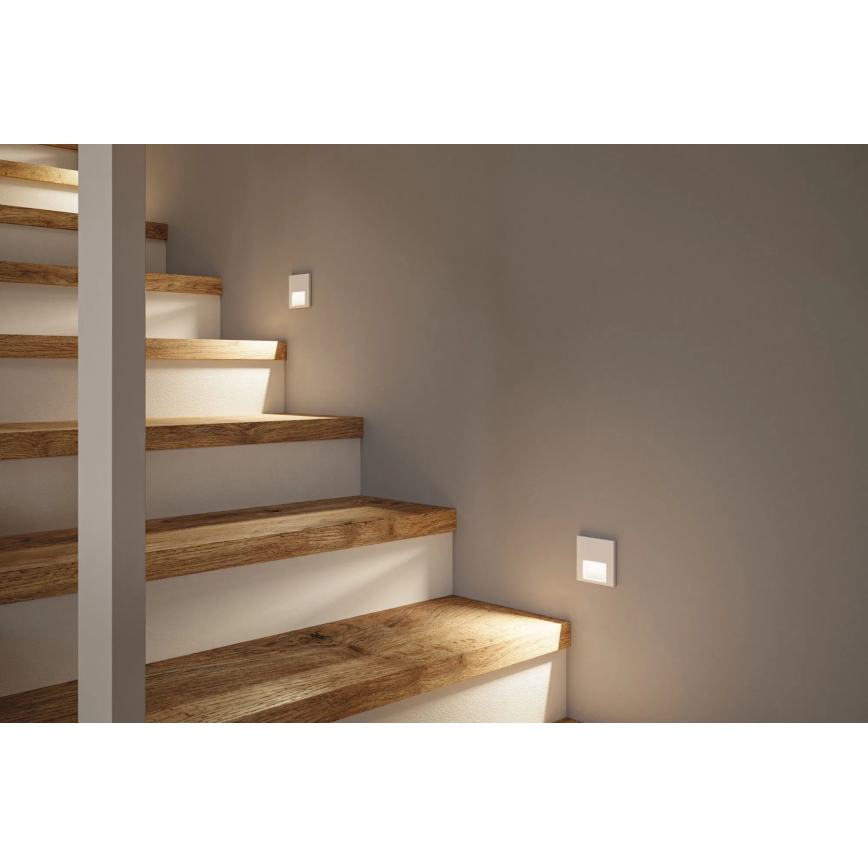Paulmann 80002 - LED/1W Trepivalgusti anduriga TSARO 230V Lead/valge