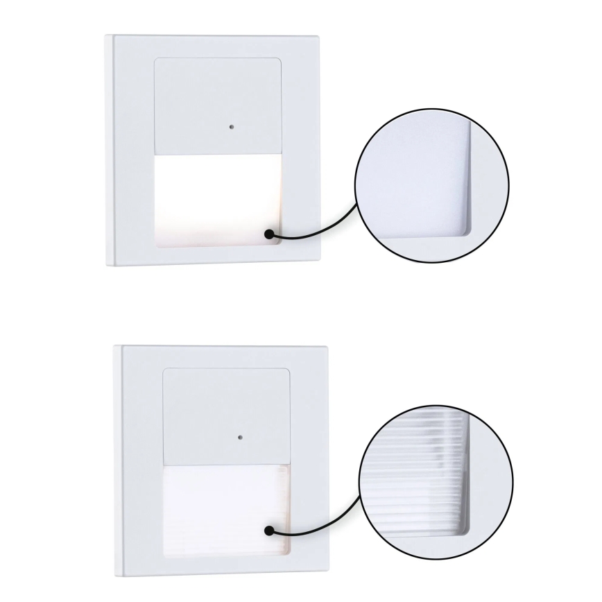 Paulmann 80002 - LED/1W Trepivalgusti anduriga TSARO 230V Lead/valge