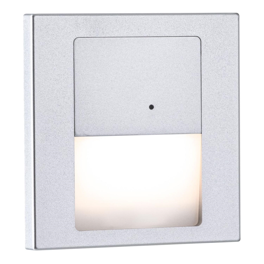 Paulmann 80003 - LED/1W Trepivalgusti anduriga TSARO 230V Lead/matt kroom