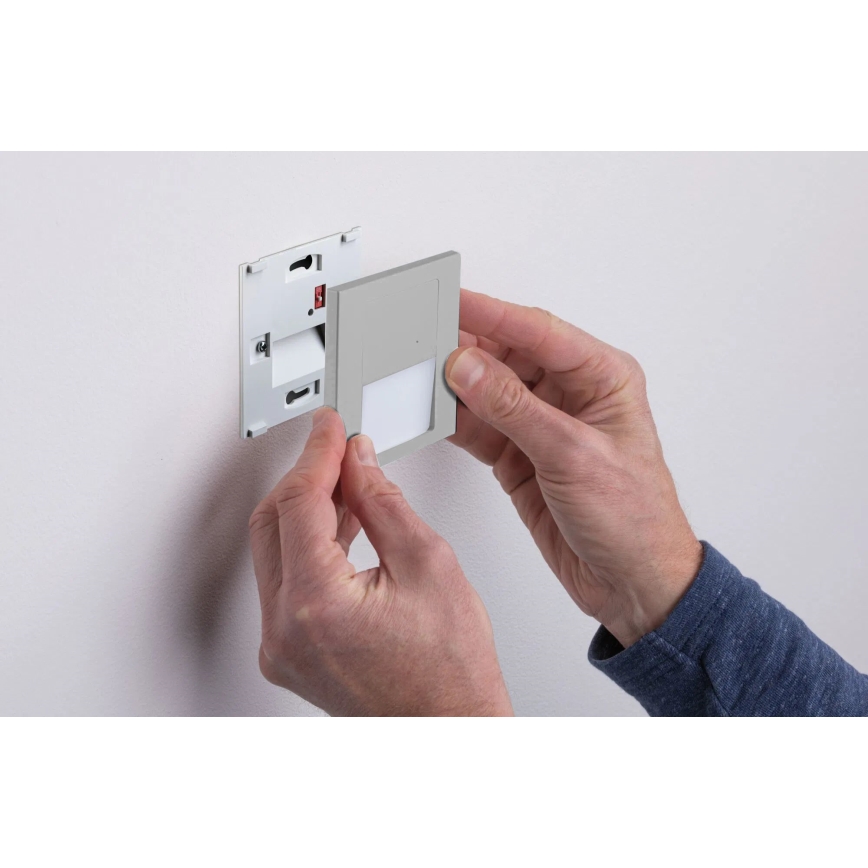 Paulmann 80003 - LED/1W Trepivalgusti anduriga TSARO 230V Lead/matt kroom