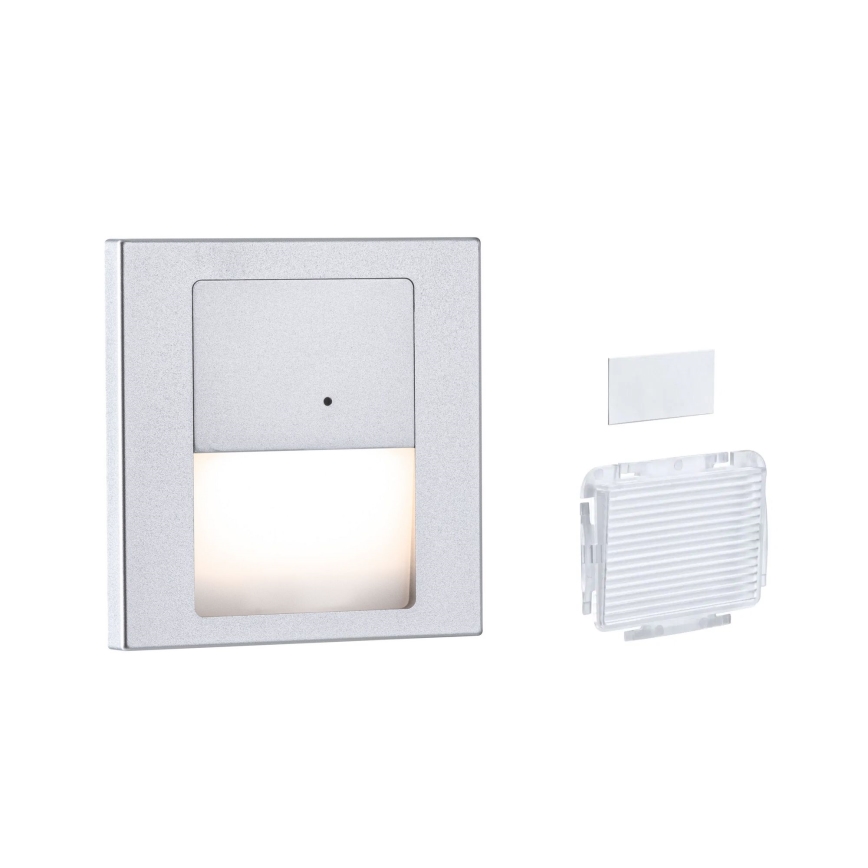 Paulmann 80003 - LED/1W Trepivalgusti anduriga TSARO 230V Lead/matt kroom
