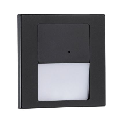 Paulmann 80004 - LED/1W Trepivalgusti anduriga TSARO 230V Lead/must
