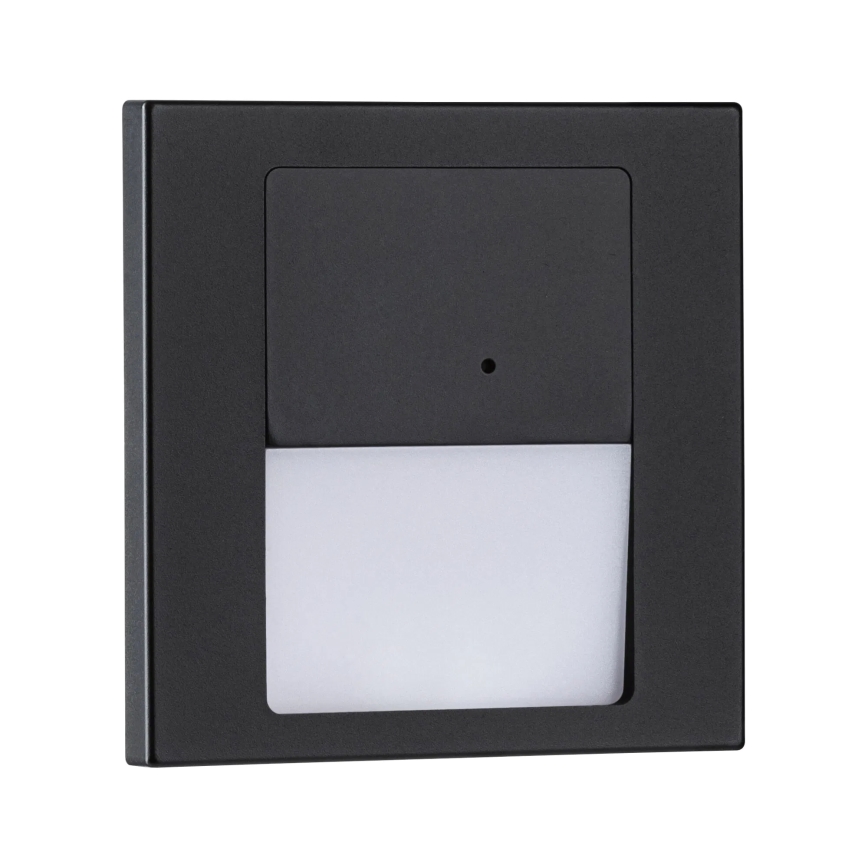 Paulmann 80004 - LED/1W Trepivalgusti anduriga TSARO 230V Lead/must