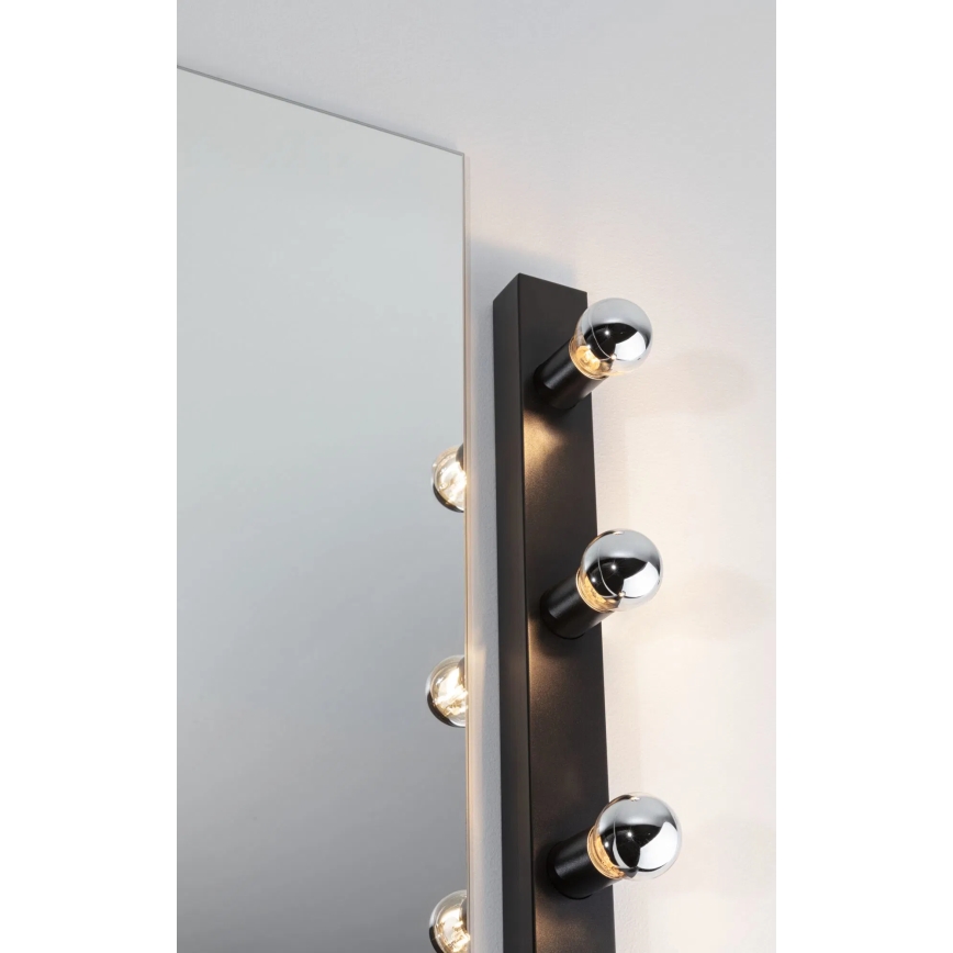 Paulmann 80097 - 3xE14/40W IP44 Peeglivalgusti vannituppa REGULA 230V must