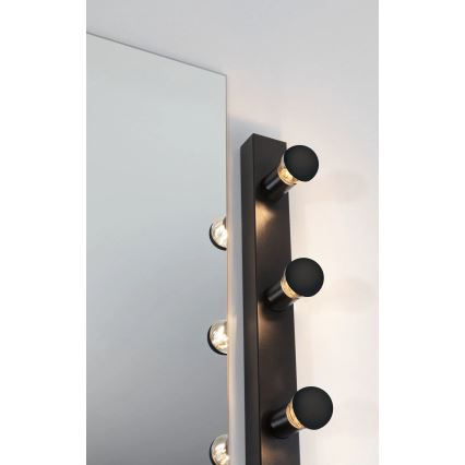 Paulmann 80097 - 3xE14/40W IP44 Peeglivalgusti vannituppa REGULA 230V must