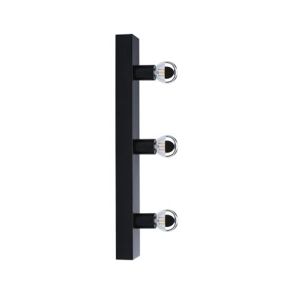 Paulmann 80097 - 3xE14/40W IP44 Peeglivalgusti vannituppa REGULA 230V must
