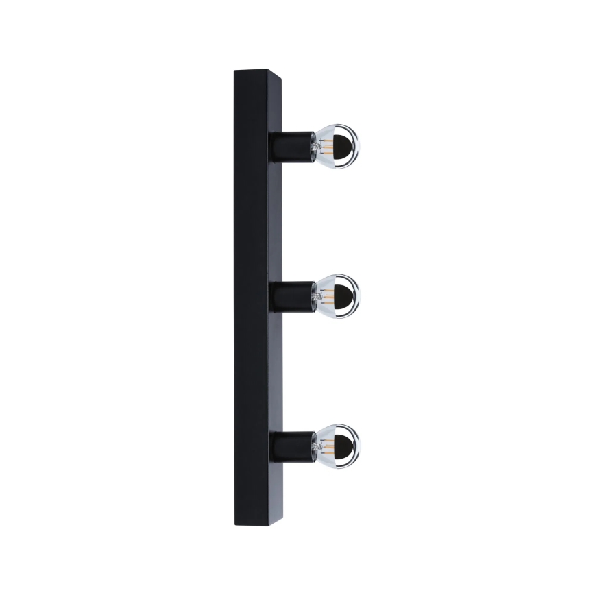 Paulmann 80097 - 3xE14/40W IP44 Peeglivalgusti vannituppa REGULA 230V must
