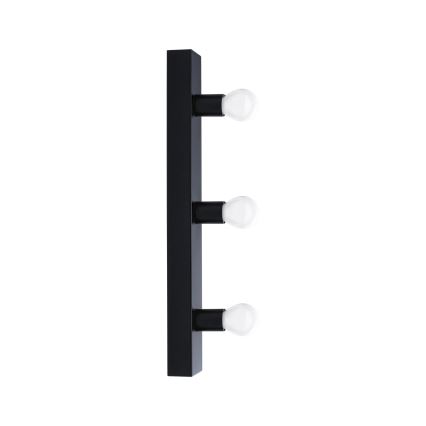 Paulmann 80097 - 3xE14/40W IP44 Peeglivalgusti vannituppa REGULA 230V must