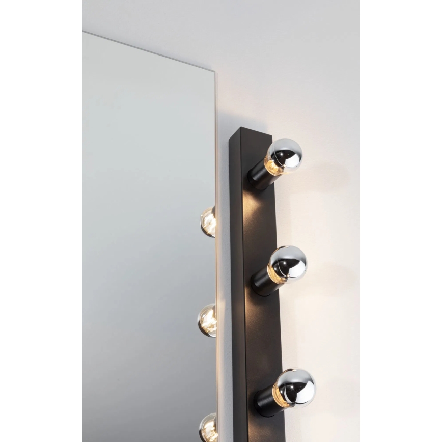 Paulmann 80099 - 4xE14/40W IP44 Peeglivalgusti vannituppa REGULA 230V must