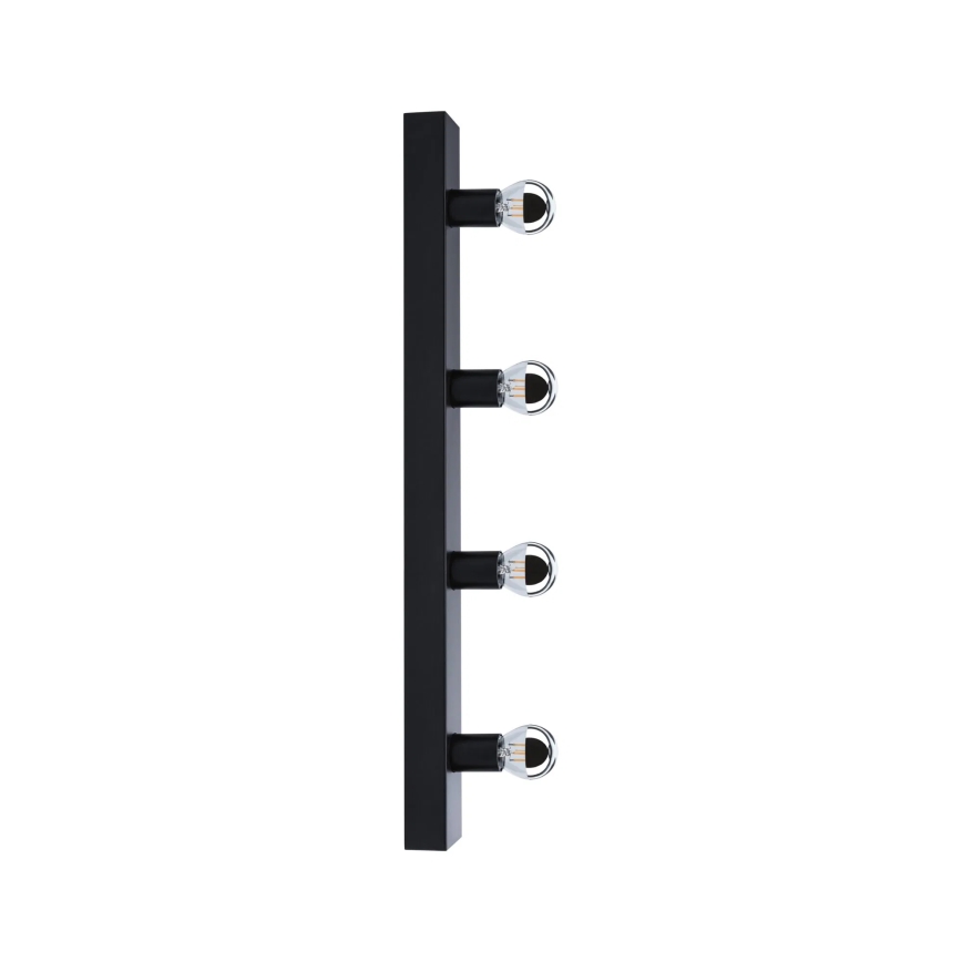 Paulmann 80099 - 4xE14/40W IP44 Peeglivalgusti vannituppa REGULA 230V must