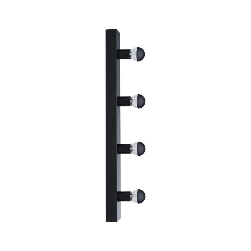 Paulmann 80099 - 4xE14/40W IP44 Peeglivalgusti vannituppa REGULA 230V must