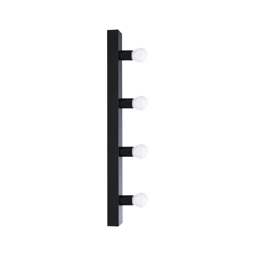 Paulmann 80099 - 4xE14/40W IP44 Peeglivalgusti vannituppa REGULA 230V must