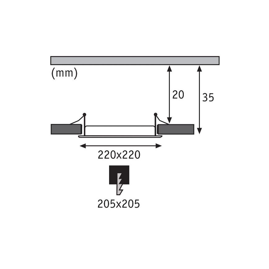 Paulmann 92066 - LED/18W IP44 Süvistatav valgusti vannituppa 230V