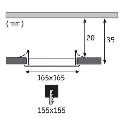 Paulmann 92068 - LED/12W IP44 Ripplaevalgusti vannituppa QUAL 230V 2700K