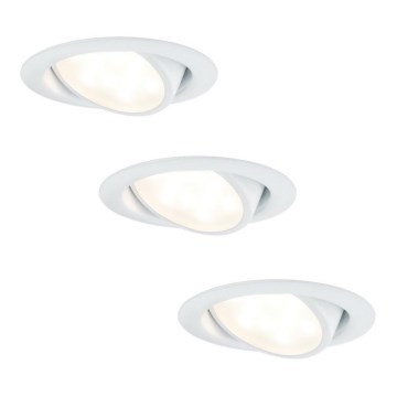 Paulmann 92091 - KOMPLEKT 3x LED Süvistatav valgusti 1xLED/4,2W/230V