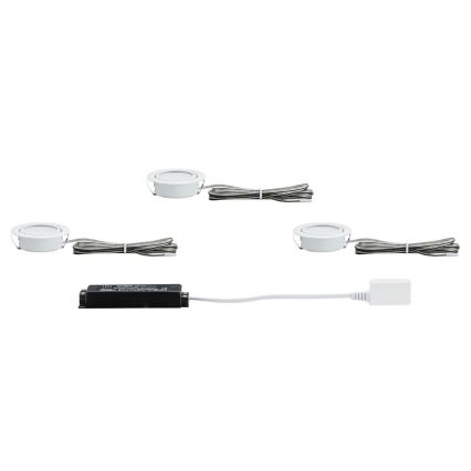 Paulmann 92091 - KOMPLEKT 3x LED Süvistatav valgusti 1xLED/4,2W/230V