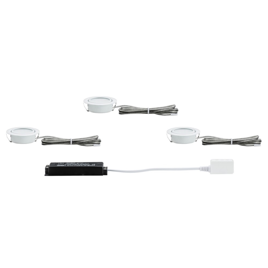 Paulmann 92091 - KOMPLEKT 3x LED Süvistatav valgusti 1xLED/4,2W/230V