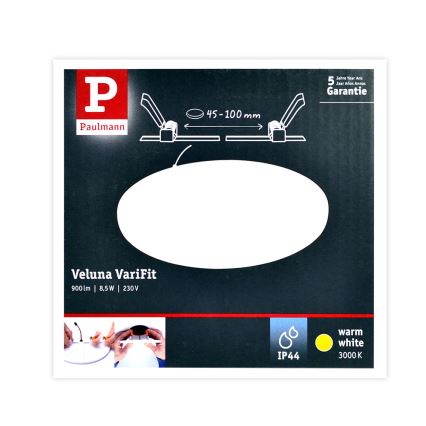 Paulmann 92388 - Süvistav vannitoavalgusti VARIFIT LED/8,5W/230V IP44