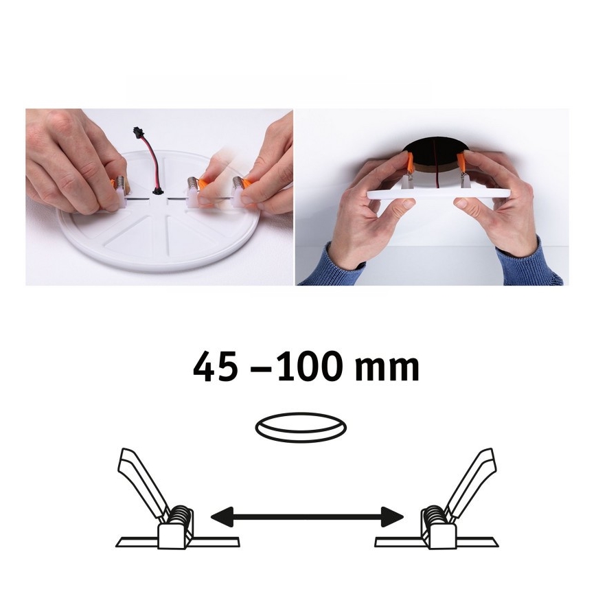 Paulmann 92391 - LED/8,5W Süvistava vannitoavalgusti VARIFIT 230V IP44