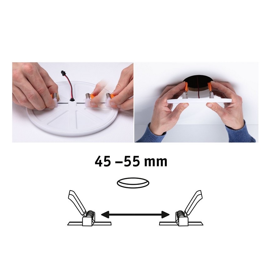 Paulmann 92393 - LED/4,5W Süvistatud vannitoavalgusti VARIFIT 230V IP44