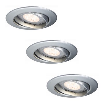 Paulmann 92516 - KOMPLEKT 3x LED-GU10/3,5W Vannitoe laevalgusti PREMIUM LINE 230V