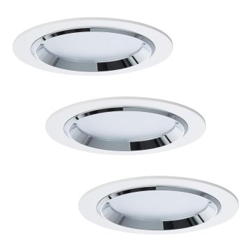 Paulmann 92693 - KOMPLEKT 3xLED/8W Hämardatav süvisvalgusti PREMIUM LINE 230/