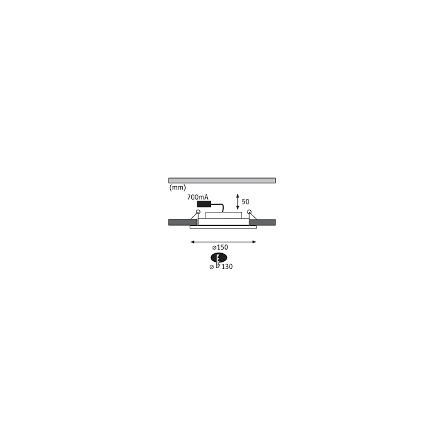 Paulmann 92693 - KOMPLEKT 3xLED/8W Hämardatav süvisvalgusti PREMIUM LINE 230/