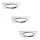 Paulmann 92695 - KOMPLEKT 3x LED/8W Hämardatav süvistatav valgusti DICE 230V