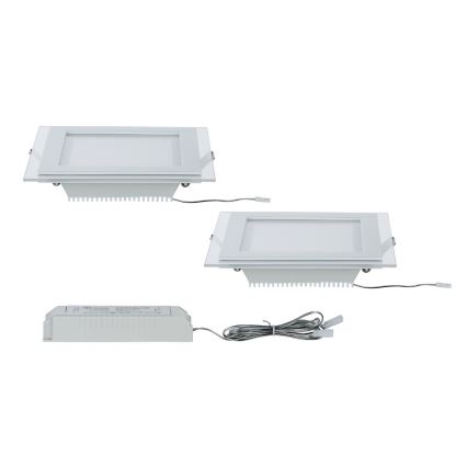 Paulmann 92706 - KOMPLEKT 2xLED/7,5W Hämardatav süvistatav valgusti DECODICE 230V