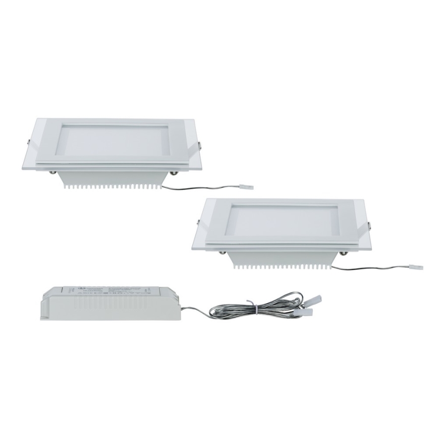 Paulmann 92706 - KOMPLEKT 2xLED/7,5W Hämardatav süvistatav valgusti DECODICE 230V