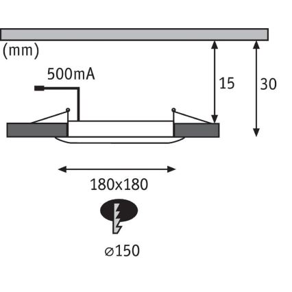 Paulmann 92802 - LED/9W IP65 Süvistatav valgusti vannituppa WARM DIM 230V 2000K/3000K/4000K