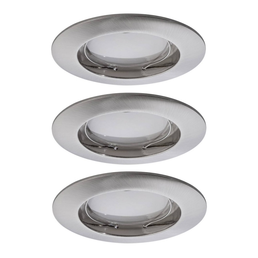 Paulmann 92827 - KOMPLEKT 3xLED/7W IP44 Hämardatav süvistatav valgusti vannituppa COIN 230V