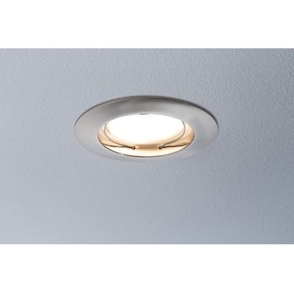 Paulmann 92827 - KOMPLEKT 3xLED/7W IP44 Hämardatav süvistatav valgusti vannituppa COIN 230V