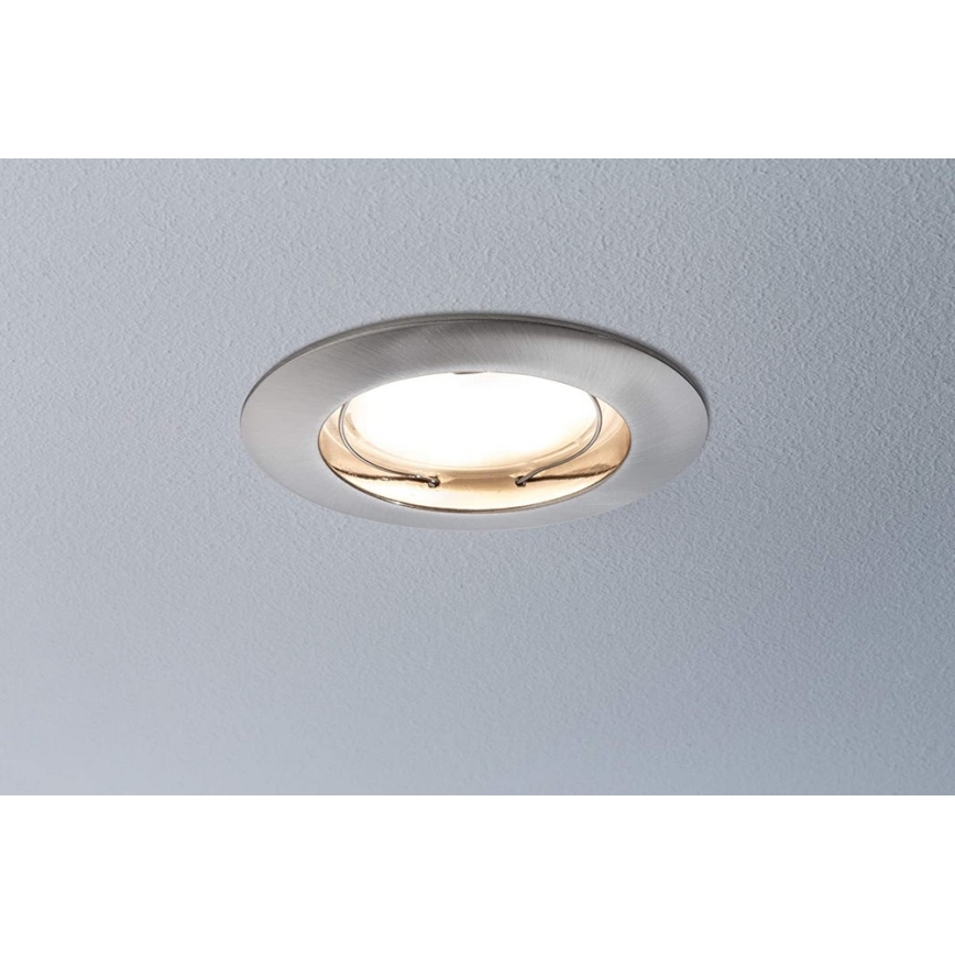 Paulmann 92827 - KOMPLEKT 3xLED/7W IP44 Hämardatav süvistatav valgusti vannituppa COIN 230V