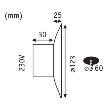 Paulmann 92926 - LED/2W Trepivalgusti DEKORATIV 230V