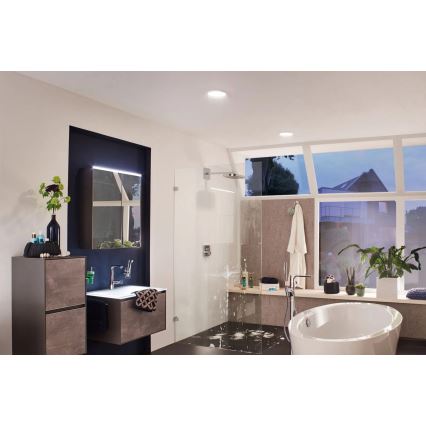 Paulmann 92935 - LED/12W IP44 Hämardatav vannitoa süvistatav laevalgusti AREO 230V läbimõõt 18 cm mattkroom