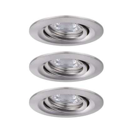 Paulmann 92973 - KOMPLEKT 3xLED/4,2W IP23 Hämardatav valgusti vannituppa COIN 230V